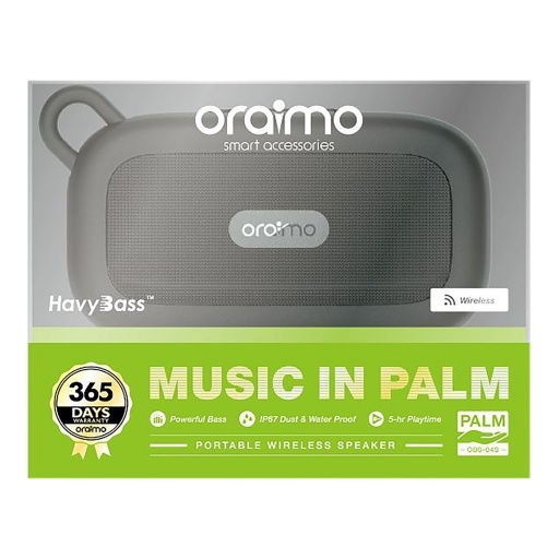 Parlante Oraimo Palm OBS-04S Bluetooth 3 W Resistente al Agua