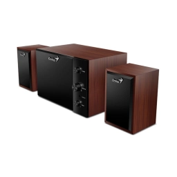 Parlantes Genius SW-2.1 350 de Madera 15 W Negro