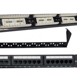 Patchera Gen�rica Cat 6 24 Puertos 1U con Organizador