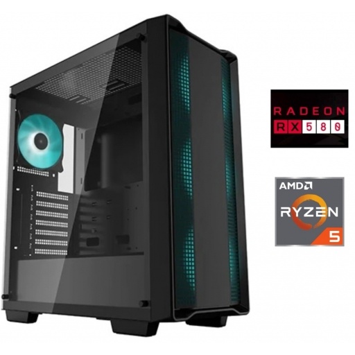 PC Gamer AMD Ryzen 5 5500 16 GB 500 GB SSD RX 580 8 GB