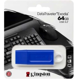 Pendrive Kingston 64GB DataTraveler Exodia Azul