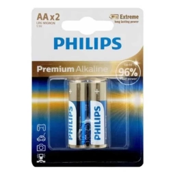 Pilas Alcalinas Philips AA LR6 Alta Potencia Pack X2
