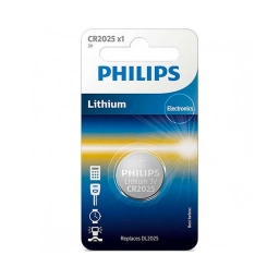 Pila de Litio Philips CR2025 3 V Tipo Moneda Compacta