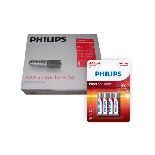Pilas Philips AAA Alcalinas Pack de 48 unidades
