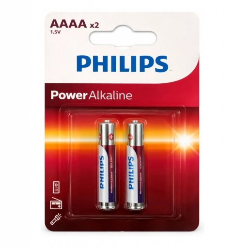 Pilas alcalinas Philips AAAA PowerLife 1,5V blister x2