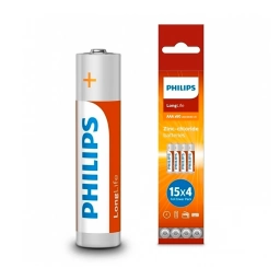 Pilas Philips Longlife AAA X60 Pack Ahorro 60 unidades