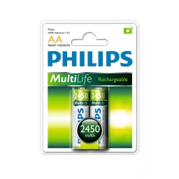 Pilas Recargables Philips R6b2a245 AA 2.450 mAh