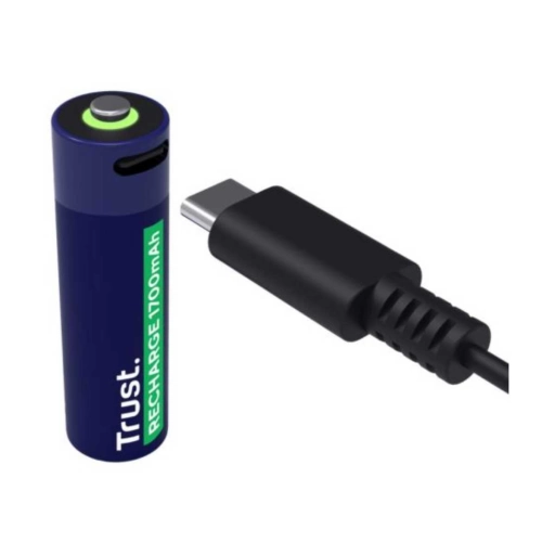 Pilas Recargables AA Trust USB-C Pack x2
