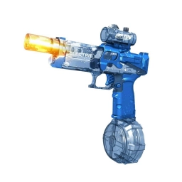 Pistola de Agua Infantil 27 X 28 cm con Luz LED y Accesorios