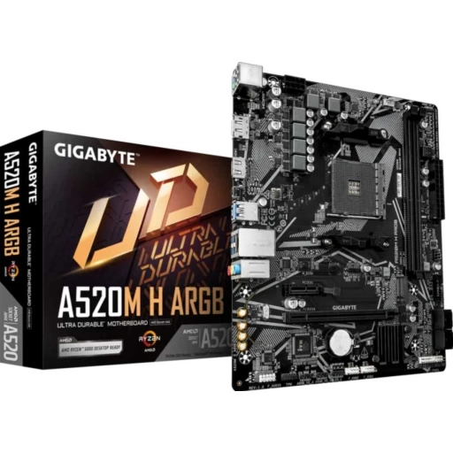 Placa Madre Gigabyte A520M H ARGB Micro ATX AM4 DDR4