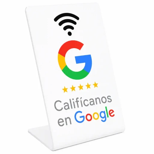 Placa NFC Google para Rese�as de Negocios Blanca