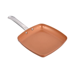 Plancha Asador Cuori Chef 28x28cm Aluminio 