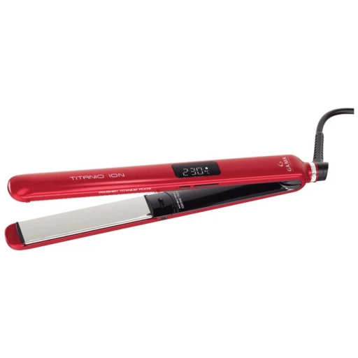 Planchita de Pelo GA.MA CP14 Titanio Ion Digital Roja