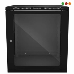 Rack Intelbras MRD 1247 12U Mini de Pared Negro