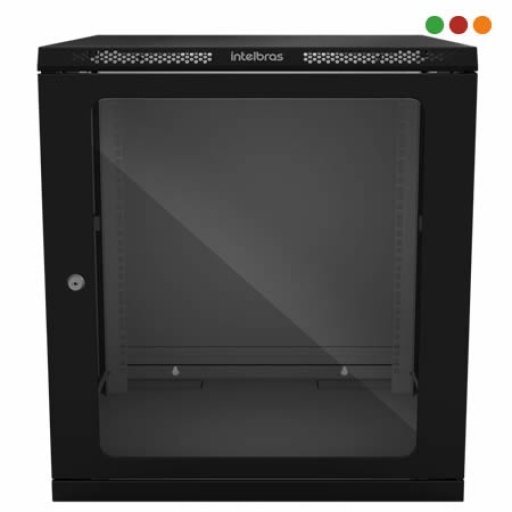 Rack Intelbras MRD 1247 12U Mini de Pared Negro