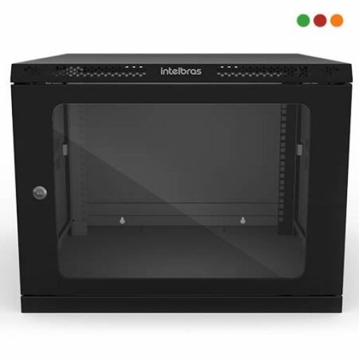 Rack Intelbras MRD 847 8U de Pared Met�lico Negro