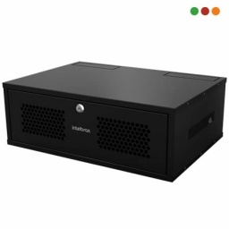 Rack Intelbras MRM 337 3U de Pared Met�lico Negro