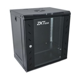 Rack de Pared ZKTeco 12U Acero con Puerta de Vidrio