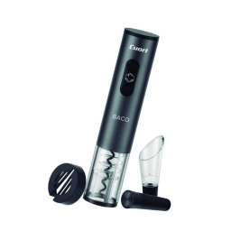 Sacacorchos Cuori Baco El�ctrico con Accesorios Negro