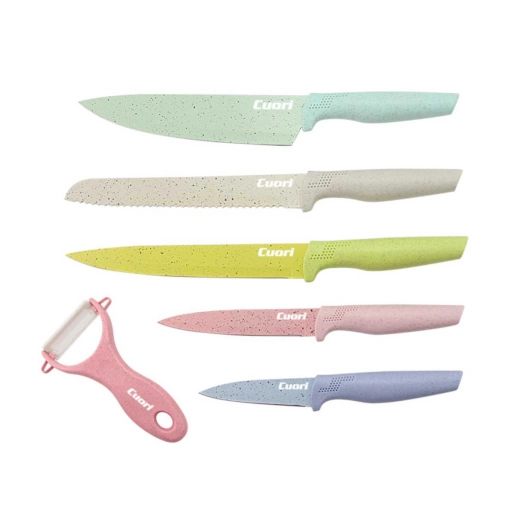 Set de Cuchillos Cuori Pioi 6 Piezas Antiadherente