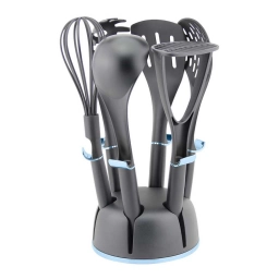 Set Utensilios Cocina Cuori 7 piezas con Soporte de PP