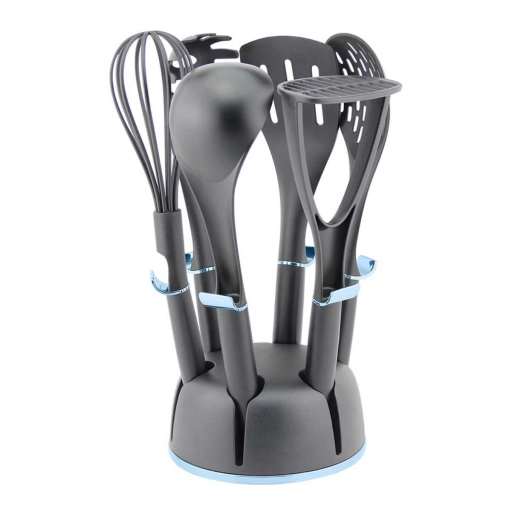 Set Utensilios Cocina Cuori 7 piezas con Soporte de PP