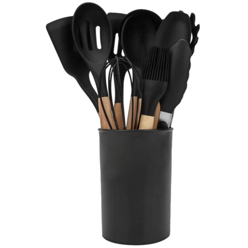 Set de Utensilios de Cocina Kassel KS-KIT 12 con Soporte 12 Piezas