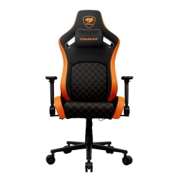 Silla Gamer Cougar Defensor F Naranja Cuero Sint�tico