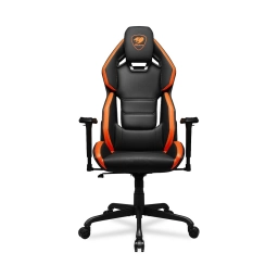 Silla Gamer Cougar Hotrod Orange Soporte Lumbar Negra