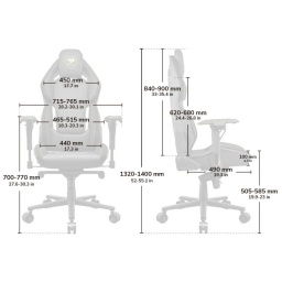 Silla Gamer Cougar Hotrod Royal XL Cuero Sint�tico Negro