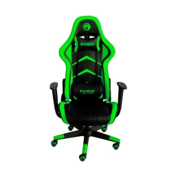 Silla Gamer Marvo CH-106 Negro Verde Cuero Sint�tico