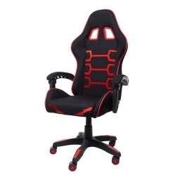 Silla Gamer Nibio Savage GC112 Negra Roja con Reposabrazos