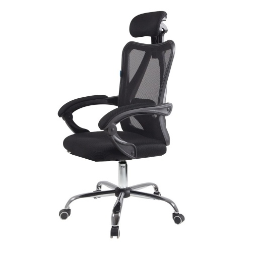 Silla de Oficina Clyde Negra Ergon�mica con Ruedas
