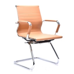 Silla de Oficina Unsi Furniture Stripes Beige Caramelo