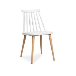 Silla Windsor Blanco C�lido de Madera Dise�o Cl�sico