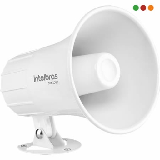 Sirena de Alarma Intelbras SIR 3000 Blanca para Exterior