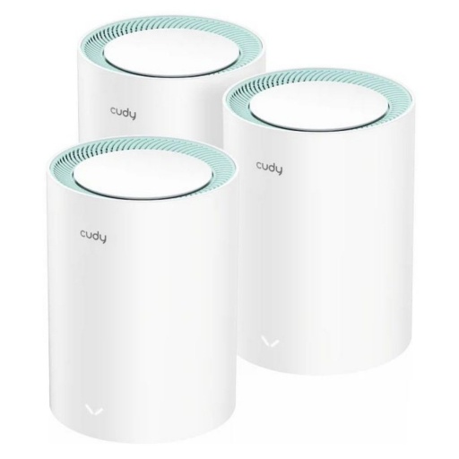 Sistema Mesh Cudy AC1200 WiFi 5 Pack de 3 unidades