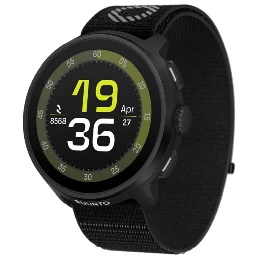 Smartwatch Suunto Run AMOLED GPS Correa Textil Negra