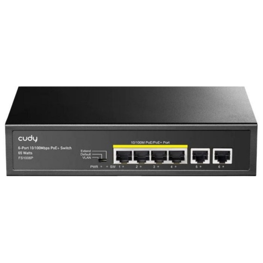 Switch Cudy Fs1006p 4 Puertos POE 65W Vlan