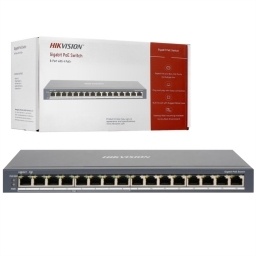 Switch Hikvision 16 Puertos Gigabit PoE 110W Rackeable