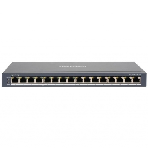 Switch Hikvision 16 Puertos Gigabit PoE 110W Rackeable