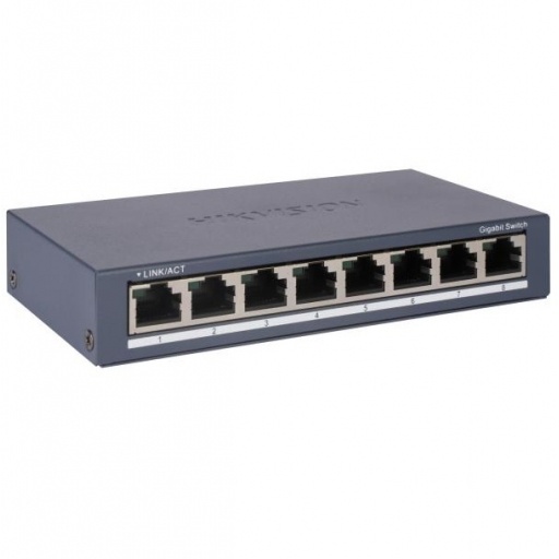 Switch Hikvision 8 Puertos Gigabit RJ45 Carcasa Met�lica