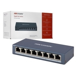 Switch Hikvision 8 Puertos Gigabit PoE 60W Rackeable