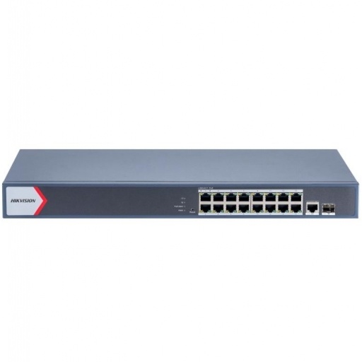 Switch PoE Hikvision 16 Puertos Gigabit 130W Administrable