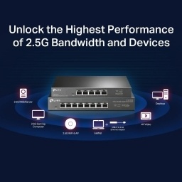 Switch TP-Link TL-SG108-M2 8 Puertos 2.5 Gigabit