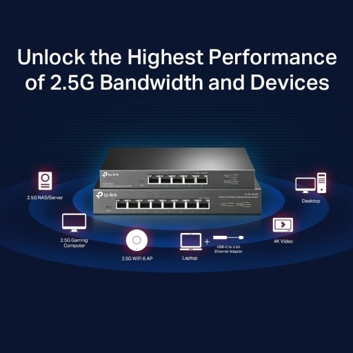 Switch TP-Link TL-SG108-M2 8 Puertos 2.5 Gigabit