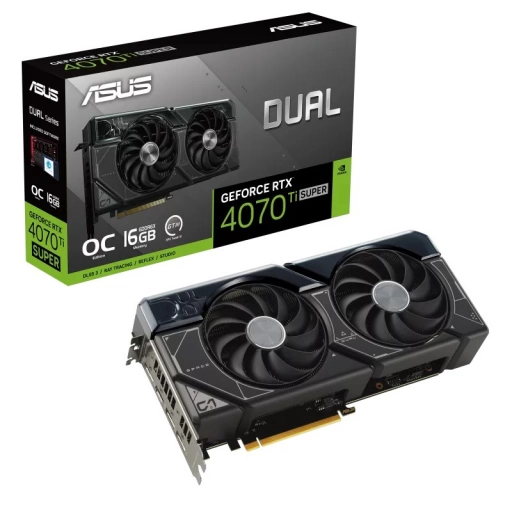 Tarjeta de Video ASUS GeForce RTX 4070 Ti SUPER Dual 16GB