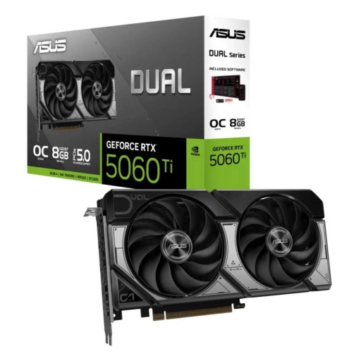 Tarjeta de Video ASUS GeForce RTX 5060 Ti Dual 8GB GDDR7