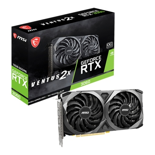 Tarjeta de Video MSI Geforce RTX3060 Ventus 2x 12GB OC GDDR6