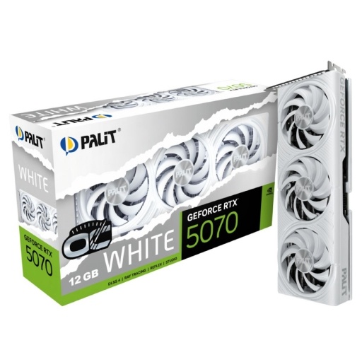 Tarjeta Gr�fica Palit GeForce Rtx5070 White OC 12 GB